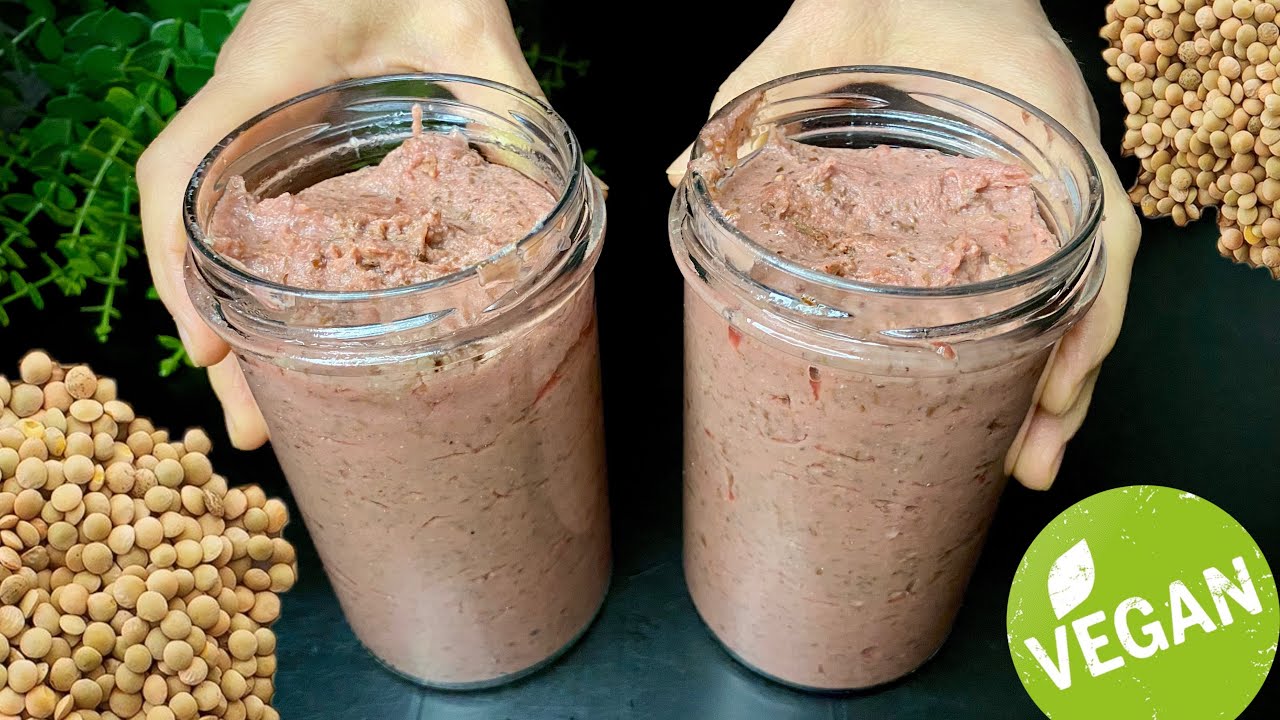 No meat ! Just Take Brown Lentils and Two Jars ! Protein vegan Sausage! No eggs ! No animal products