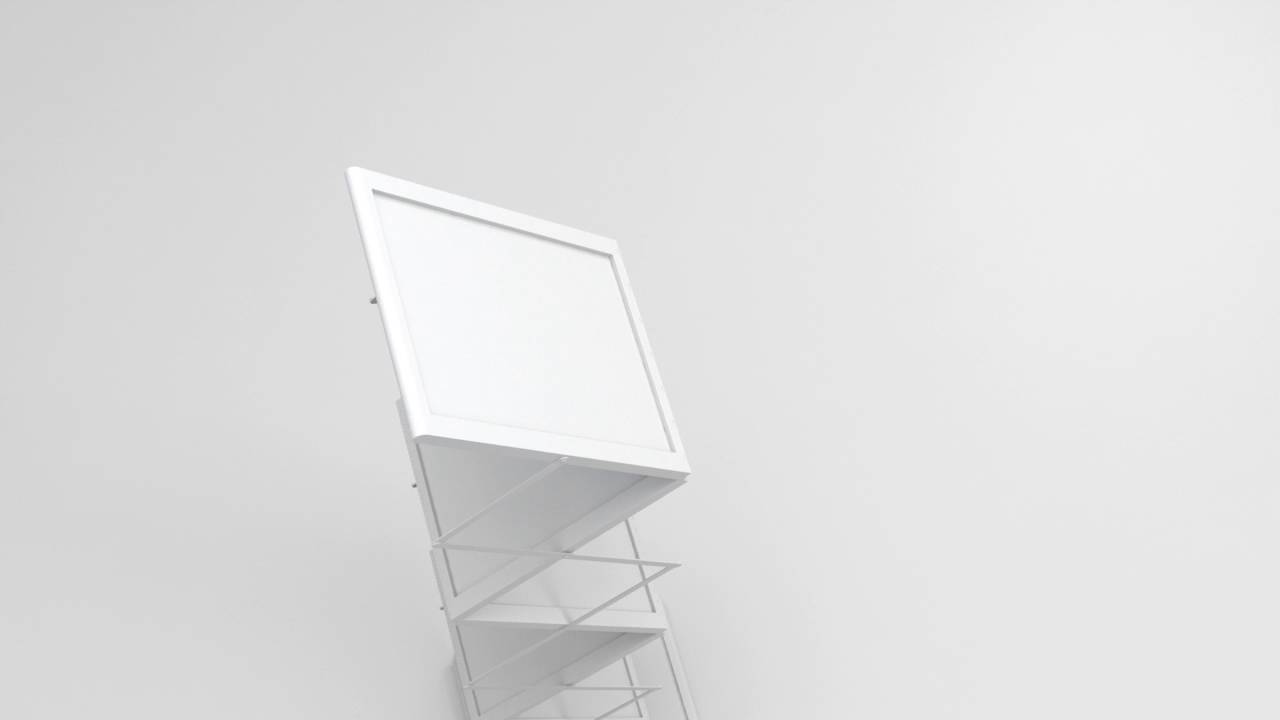 Luxology modo: Brochure Holder Animation Testing