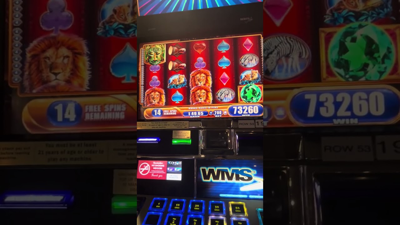 4 SYMBOL TRIGGER AND RE-TRIGGER ON KING OF AFRICA.  HUGE WIN!!