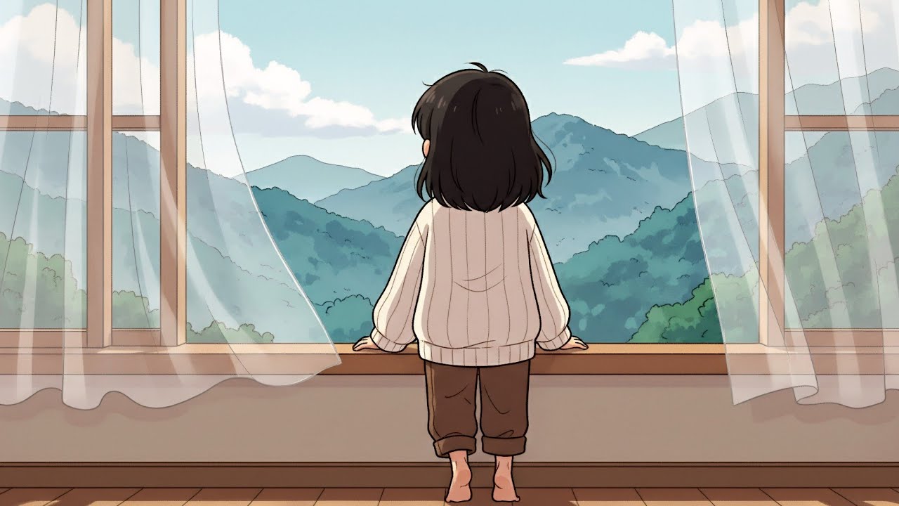 A Child’s Quiet Life in the Mountains ⛰️ Cooking Rice & Watching Clouds | Ghibli-Style ASMR