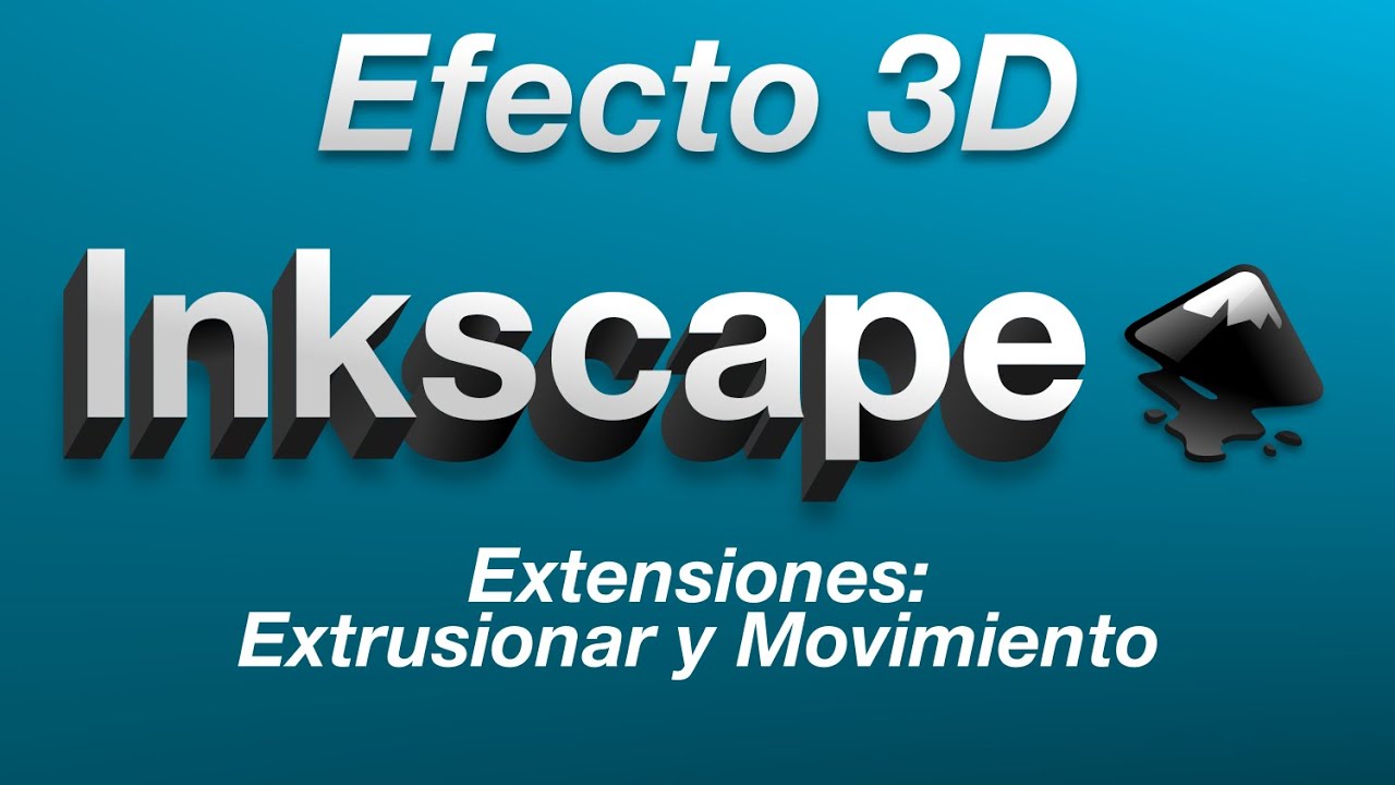 Efecto 3D con Extensiones de EXTRUSIONAR y MOVIMIENTO en Inkscape Tutorial para Principiantes