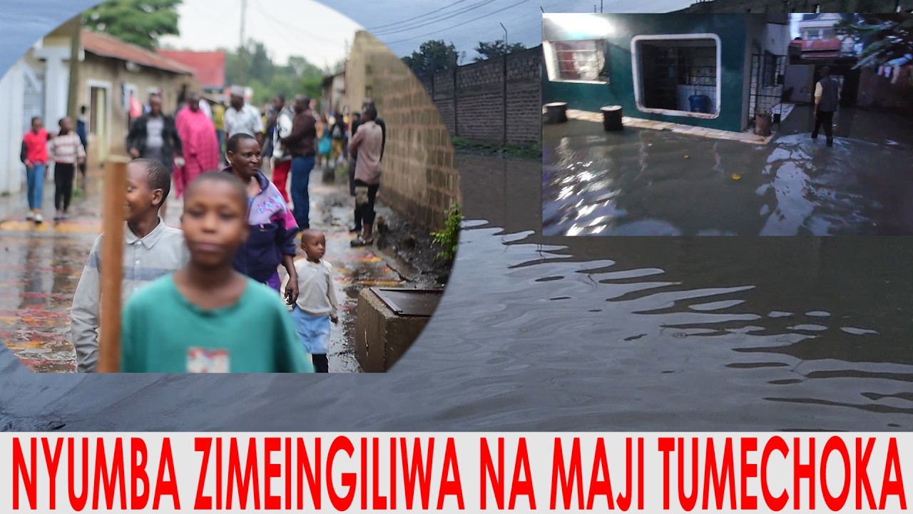 WANANCHI WAINGILIWA NA MAJI ARUSHA WALIA NA MUWEKEZAJI KUZIBA MTARO WA MAJI NYUMBA ZIMEJAA MAJI.