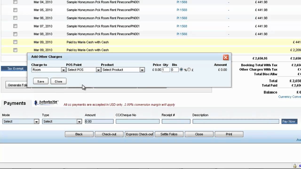Hotelogix Hospitality Management System Tutorial - Amazing Frontdesk Interface