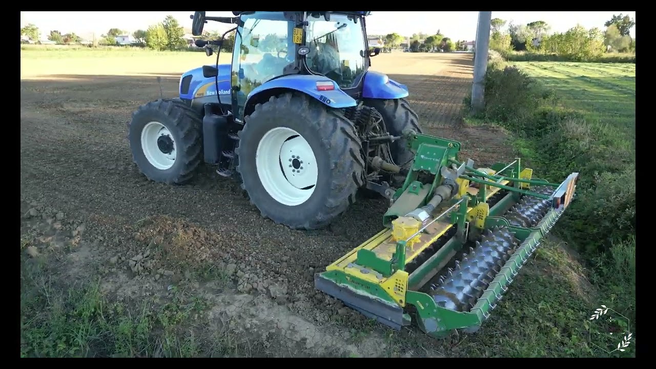 Real Farming New holland t6030 erpicatura e New holland tl100 semina -AgriBudai-