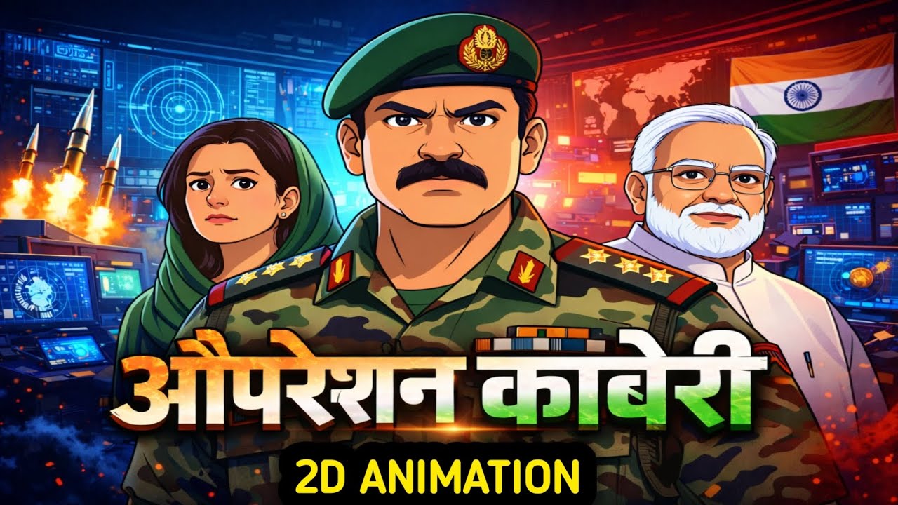 Operation Kaveri: PM Modi's Masterstroke, India's biggest rescue mission amid war | 2D Animation