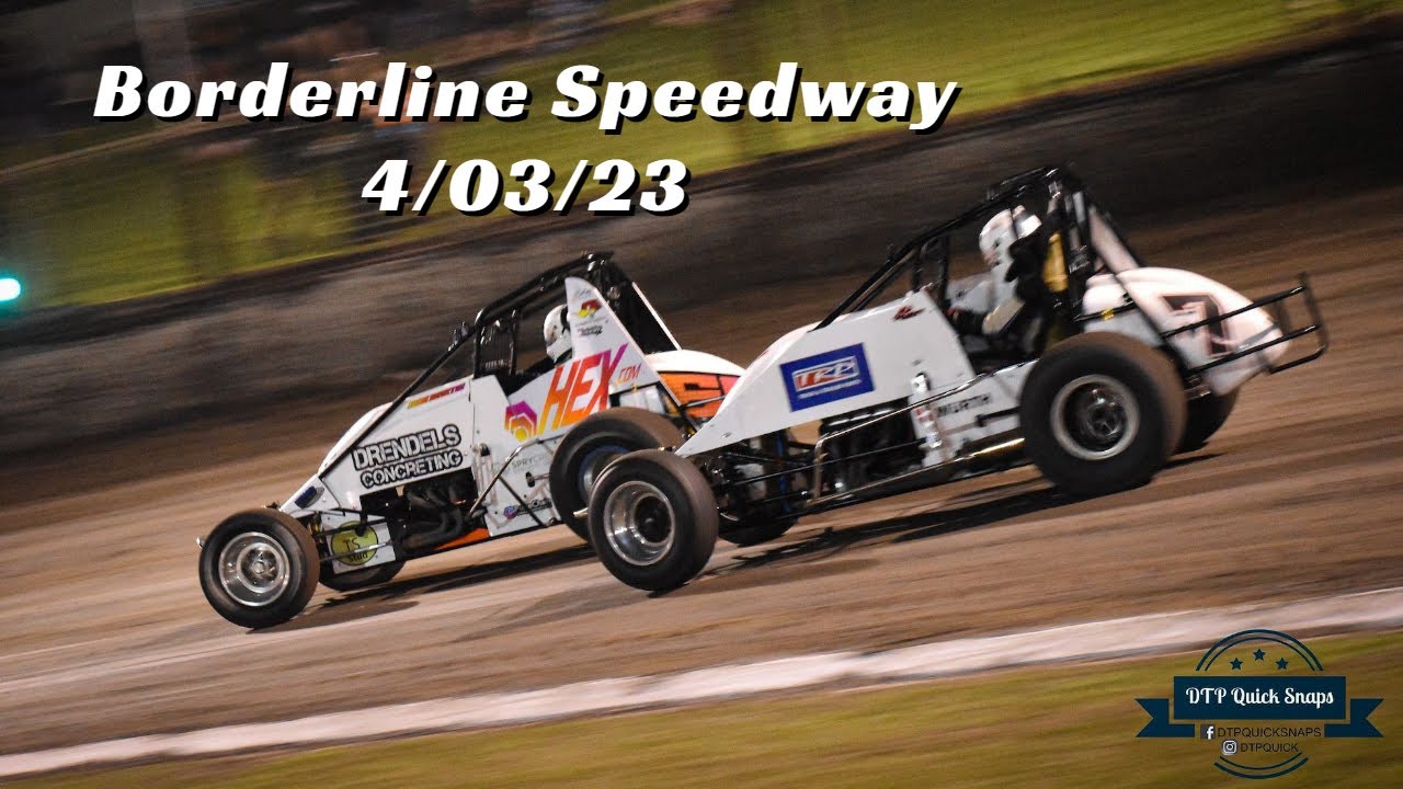 Wingless Sprints Borderline Speedway 4/03/23 We go from ok to shit in 3 races