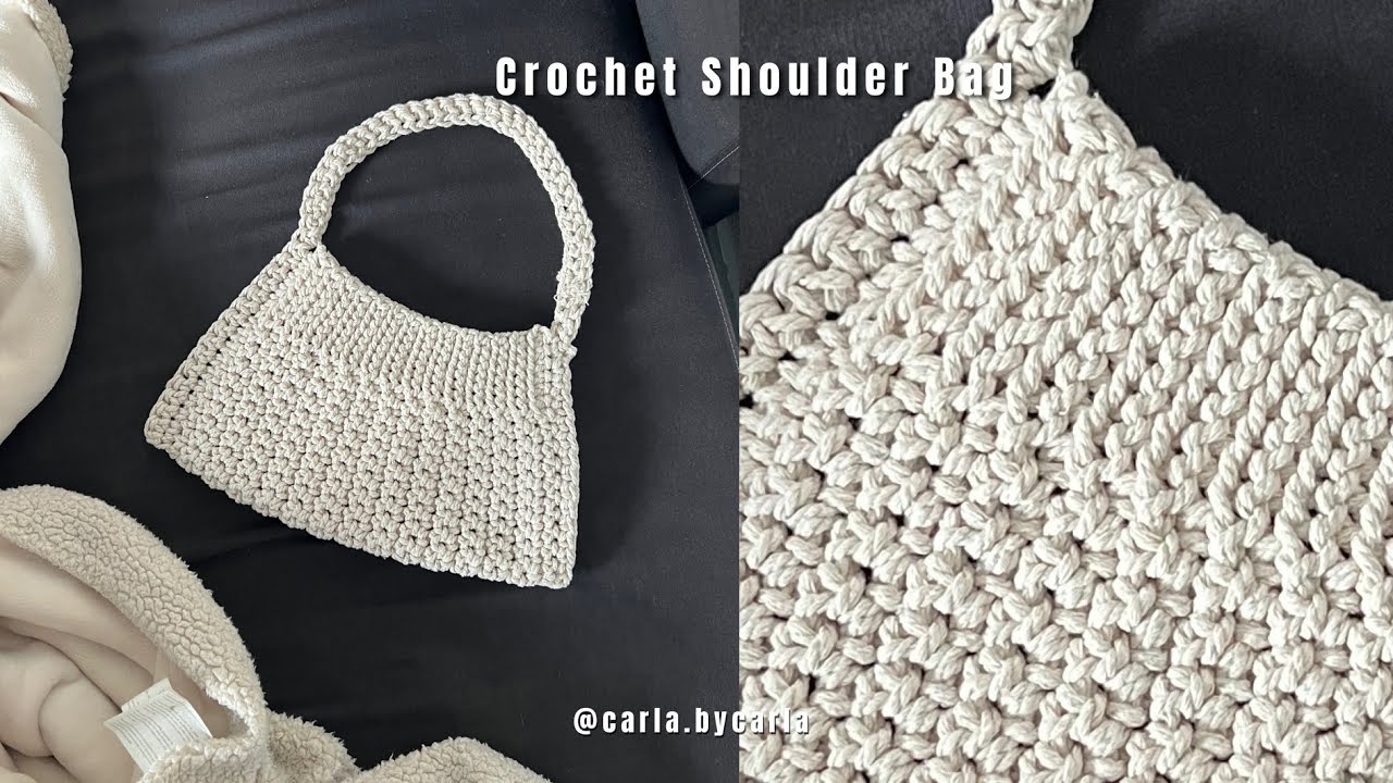 Crochet Shoulder Bag Tutorial | Easy And Fast To Make | Beginner Friendly