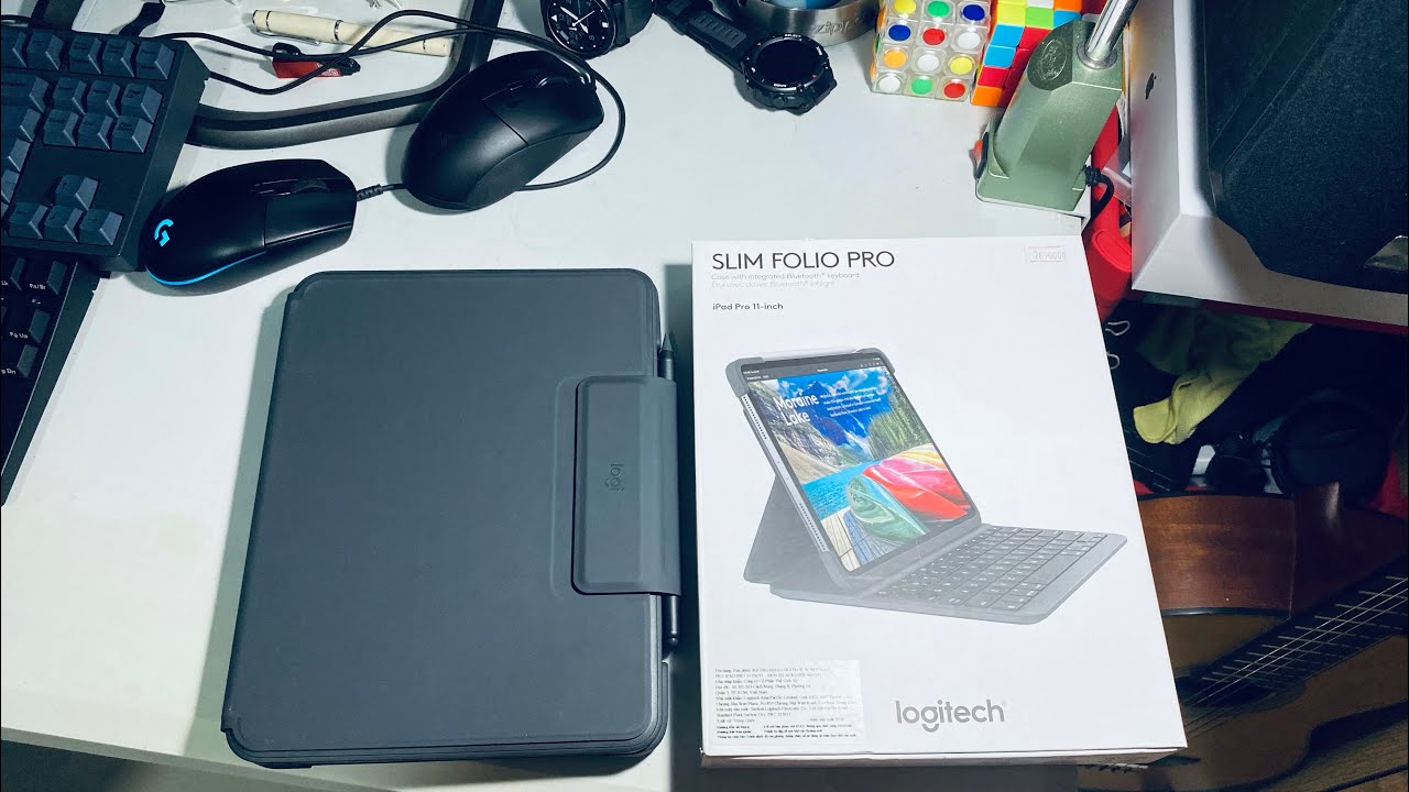 Logitech Slim Folio Pro for iPad Pro gen 1 - Silent unboxing