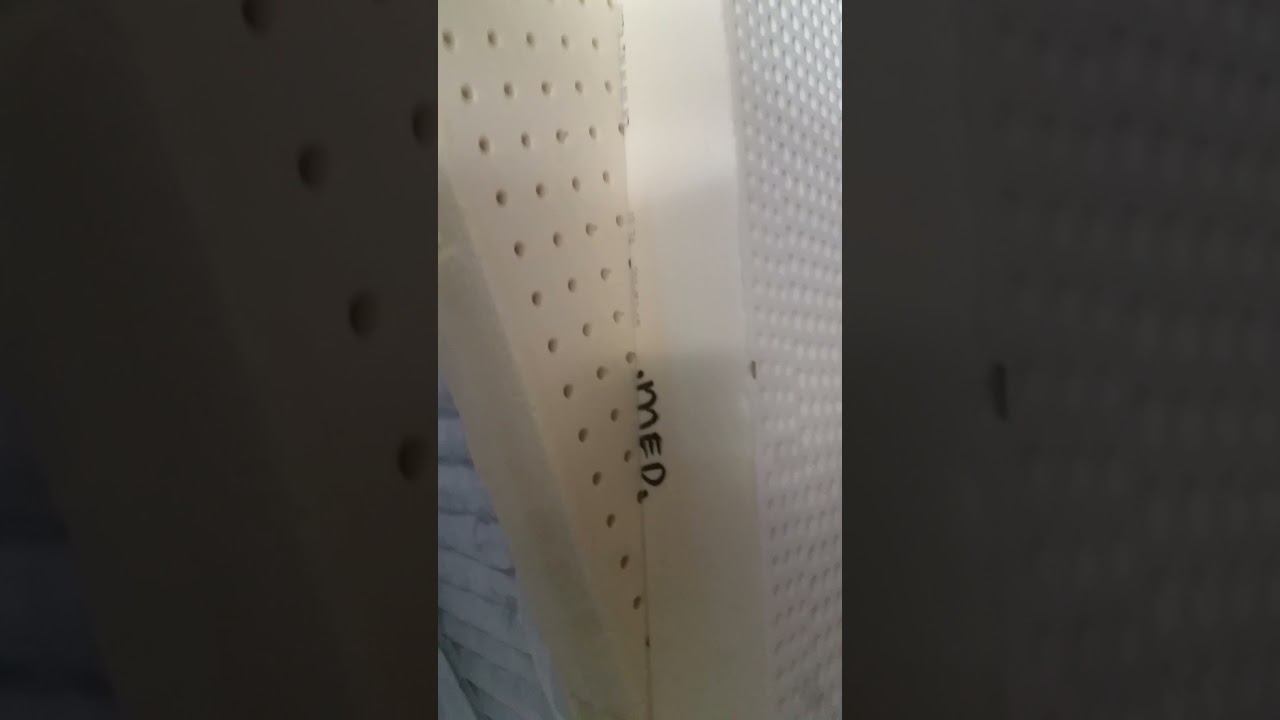 talalay medium vs dunlop firm latex foam mattress asmr video