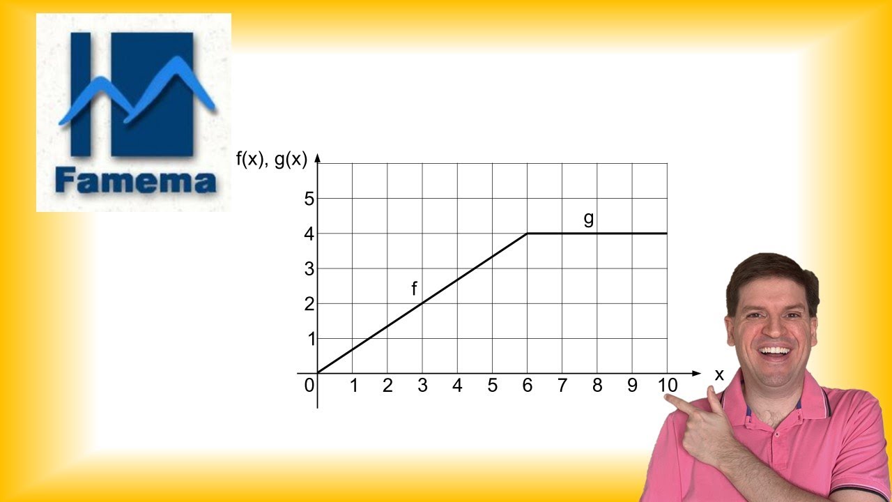 Sejam as funções y = f(x) e y = g(x), com f: [0, 6] eg: [6, 10] , cujos gráficos, representados no