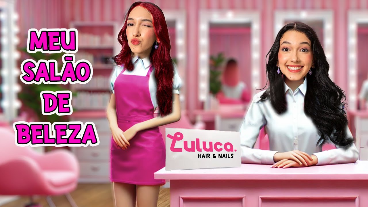 TRANSFORMEI MINHA CASA EM UM SALÃO DE BELEZA | Luluca