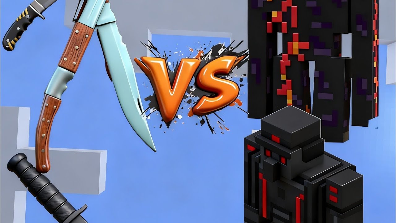Navaja vs golden Minecraft quien gana💪💪