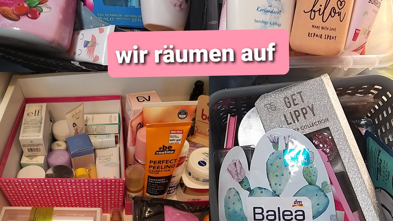 XXL.BACKUP /PFLEGEPRODUKTE AUFRÄUMEN / ORDNEN SOTIEREN CLEAN WITH ME #backup#misspinkpanther