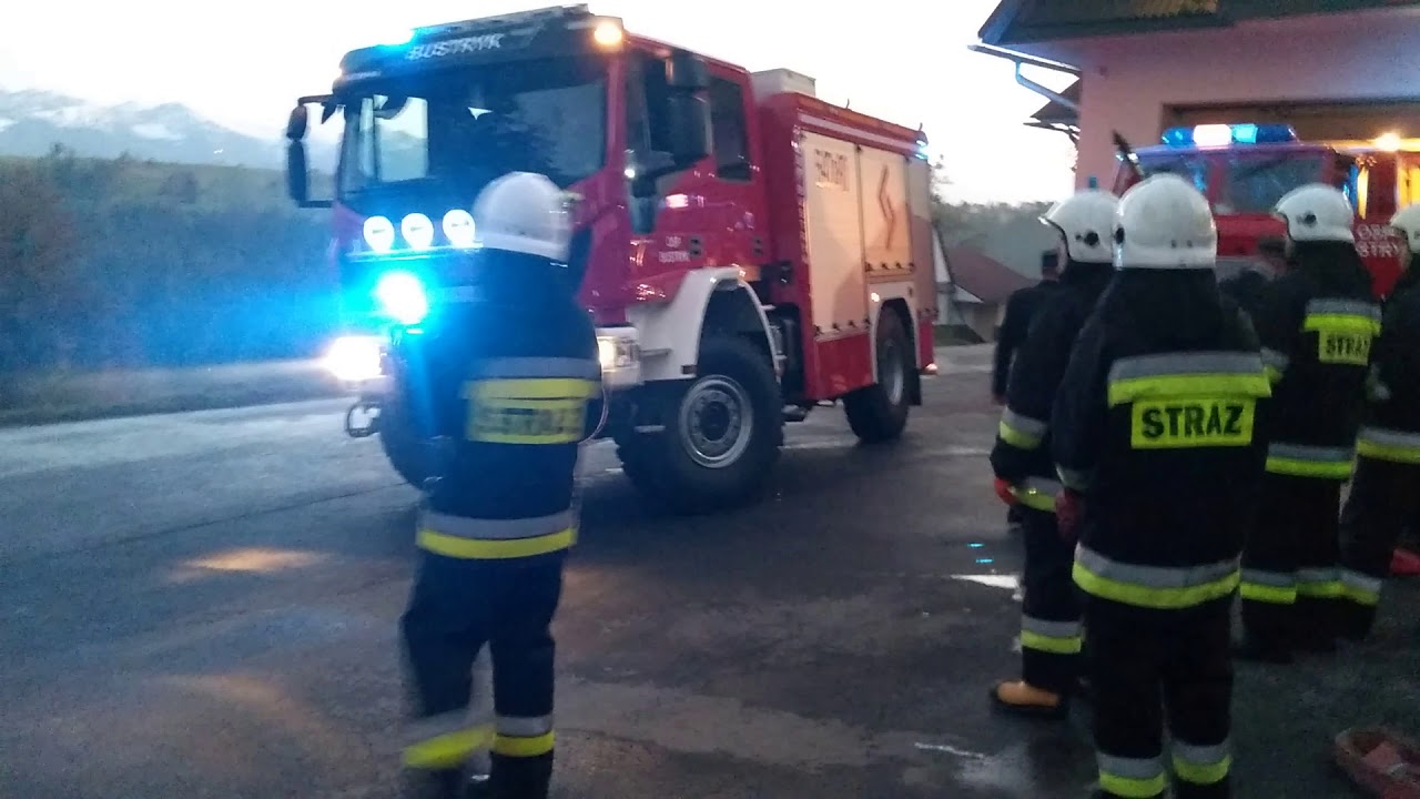 OSP Bustryk powitanie średniego samochodu IVECO EUROCARGO