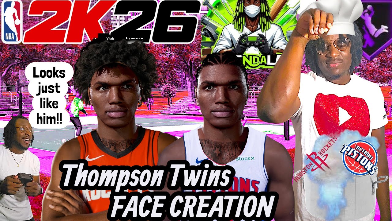 Реалистичное создание лица Томпсон Твинс НБА 2k26 (издание Chef's Edition) 💪🏾🔥🔥