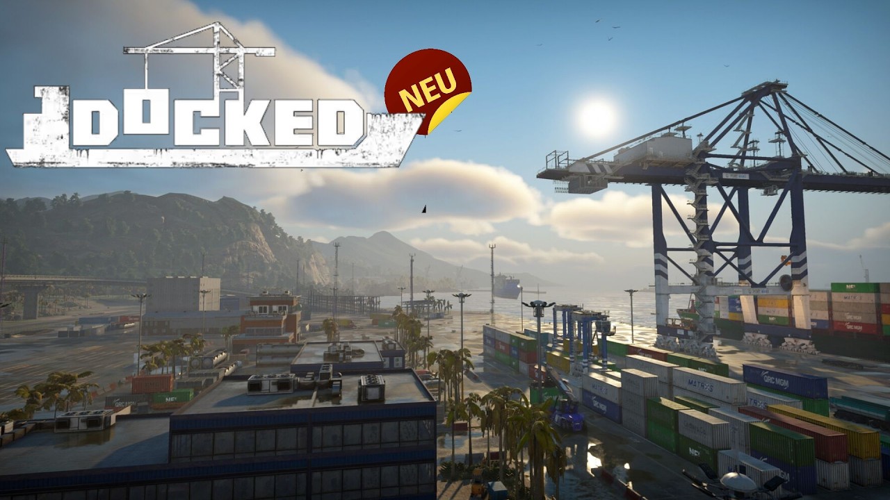 Riesige Maschinen im neuen Hafensimulator | Docked | Livestream 🔴