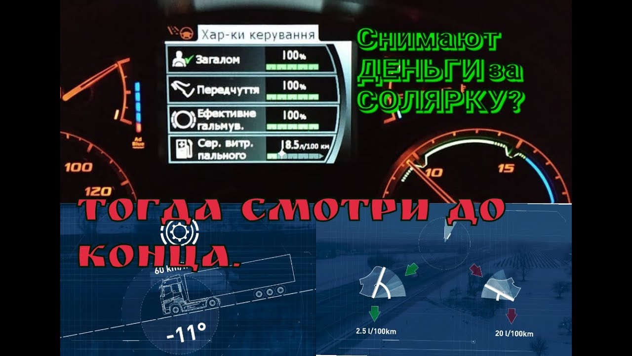 КАК ДОСТИГНУТЬ НАИЛУЧШИХ ПОКАЗАТЕЛЕЙ В ЭКОНОМИИ ТОПЛИВА? Что бы не высчитали за СОЛЯРКУ