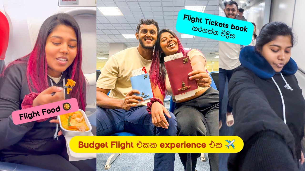 Thai Air Asia Budget Flight Experience එක | Flight Food | Stories of Lash