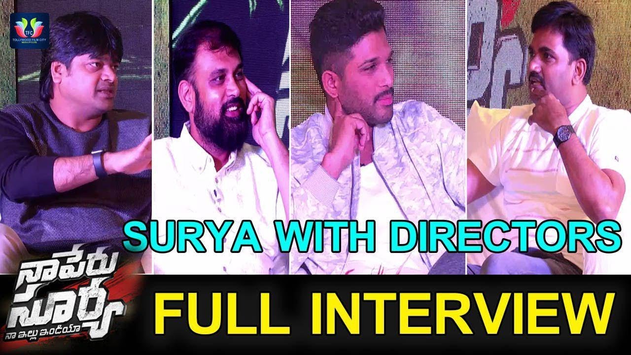 Allu Arjun Exclusive Interview With Tollywood Directors | #NSNI | Vakkantham Vamsi | Harish Shankar