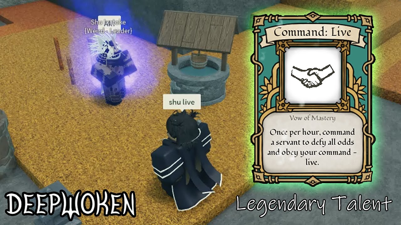 Deepwoken - All Vow Of Mastery Commands (Legendary Talent)