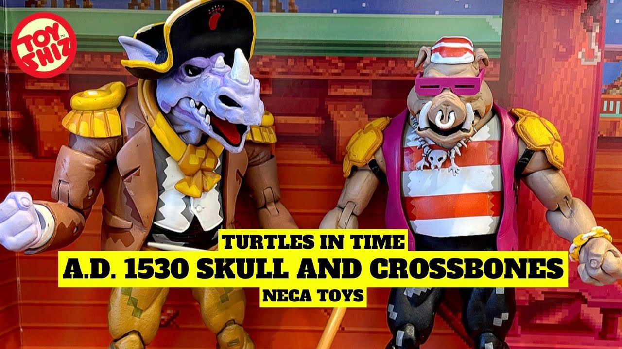 🦃 2021 Turtles in Time PIRATE BEBOP & ROCKSTEADY | NECA Toys