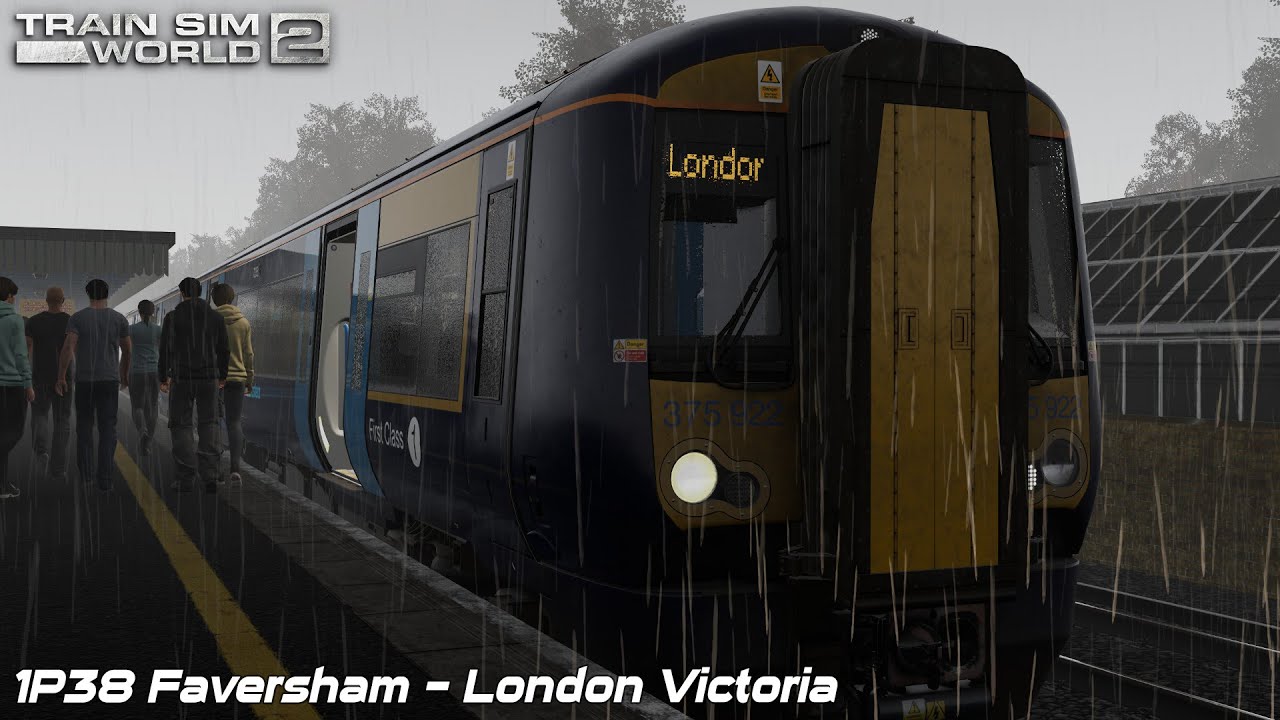 1P38 Faversham - London Victoria - Southeastern High Speed - Class 375 - Train Sim World 2