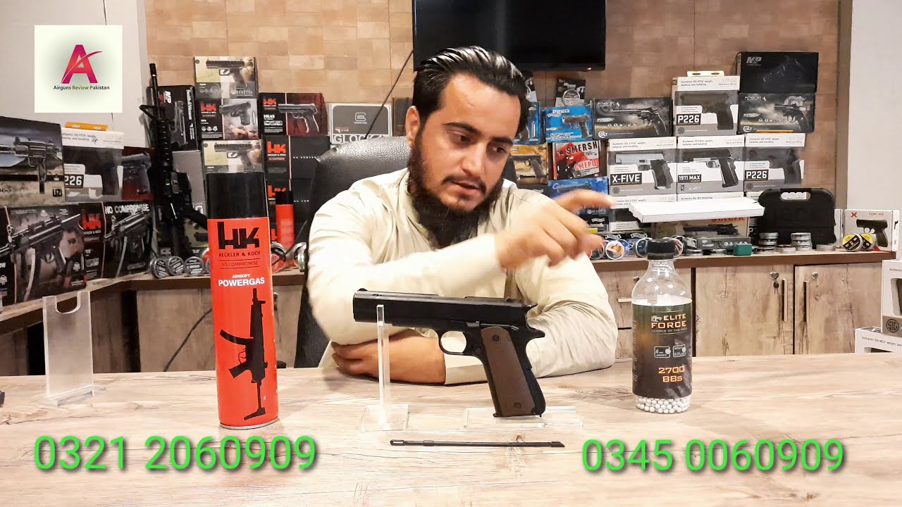 ARTEMIS M1911 AIRSOFT PISTOL REVIEW BY TAHIR PATHAN