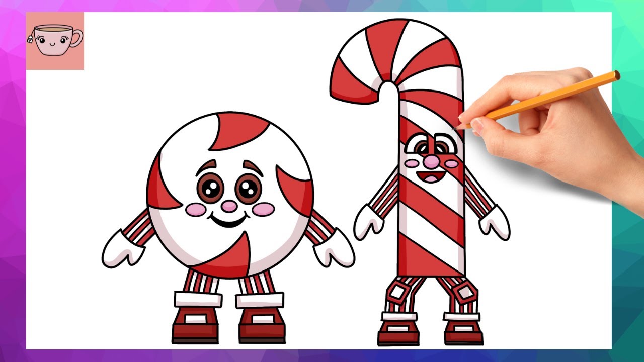 Как нарисовать конфеты Los Candies | Укради мозги | Простой урок рисования