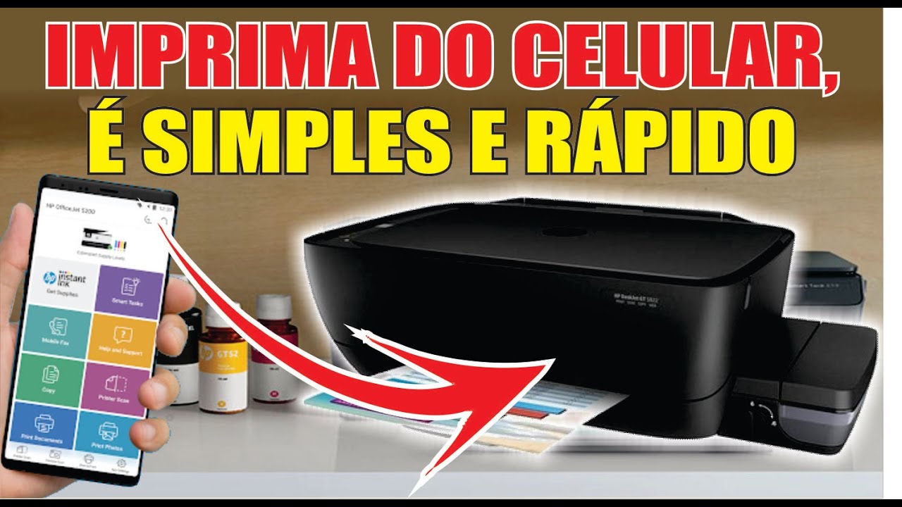 como IMPRIMIR do celular na HP GT 5822  e INK TANK (não precisa de COMPUTADOR na configuração)