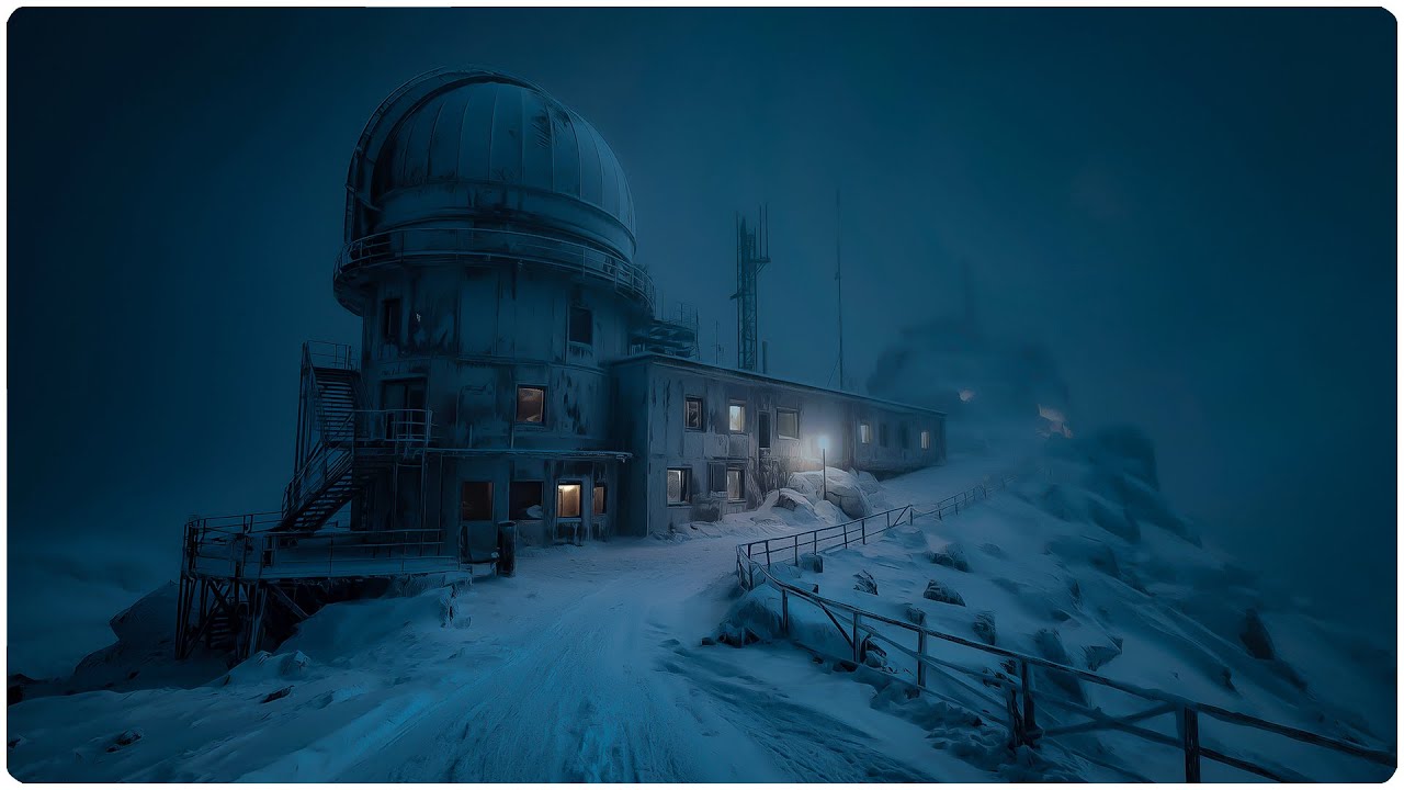 Violent Blizzard at the Arctic Observatory: Heavy Wind & Snow Sounds for Sleeping