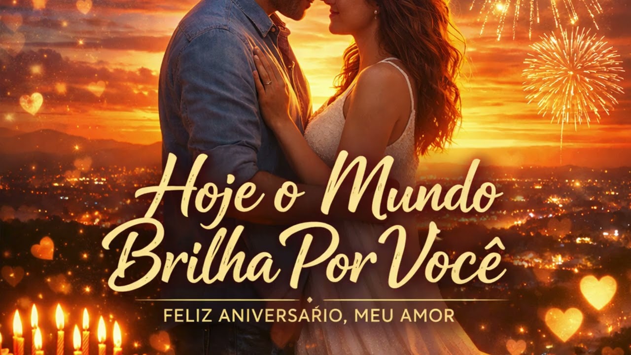 Hoje o Mundo Brilha Por Você #happybirthday #lovesong #romanticmusic #birthdaylove #musicvideo