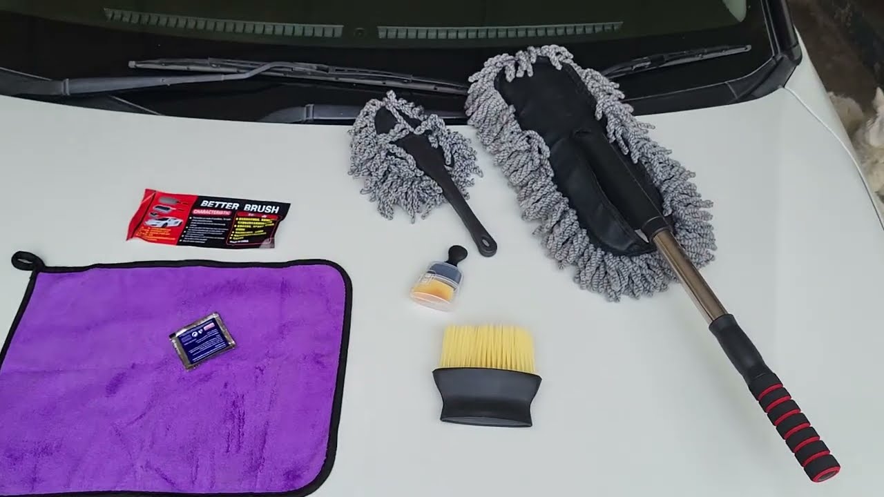 Ahyra Car duster set of 5 unboxing and demo. Purchased from Flipkart for just ₹300/- 