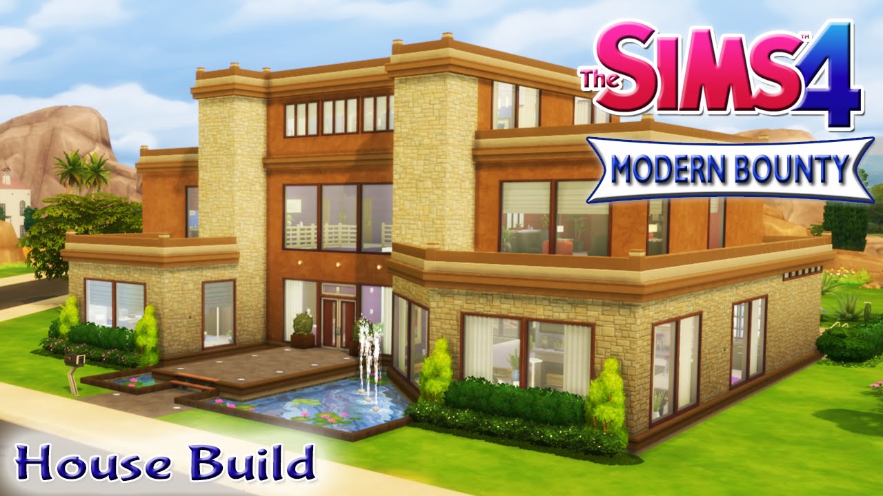 The Sims 4 House Build - Modern Bounty Family Home With Pool