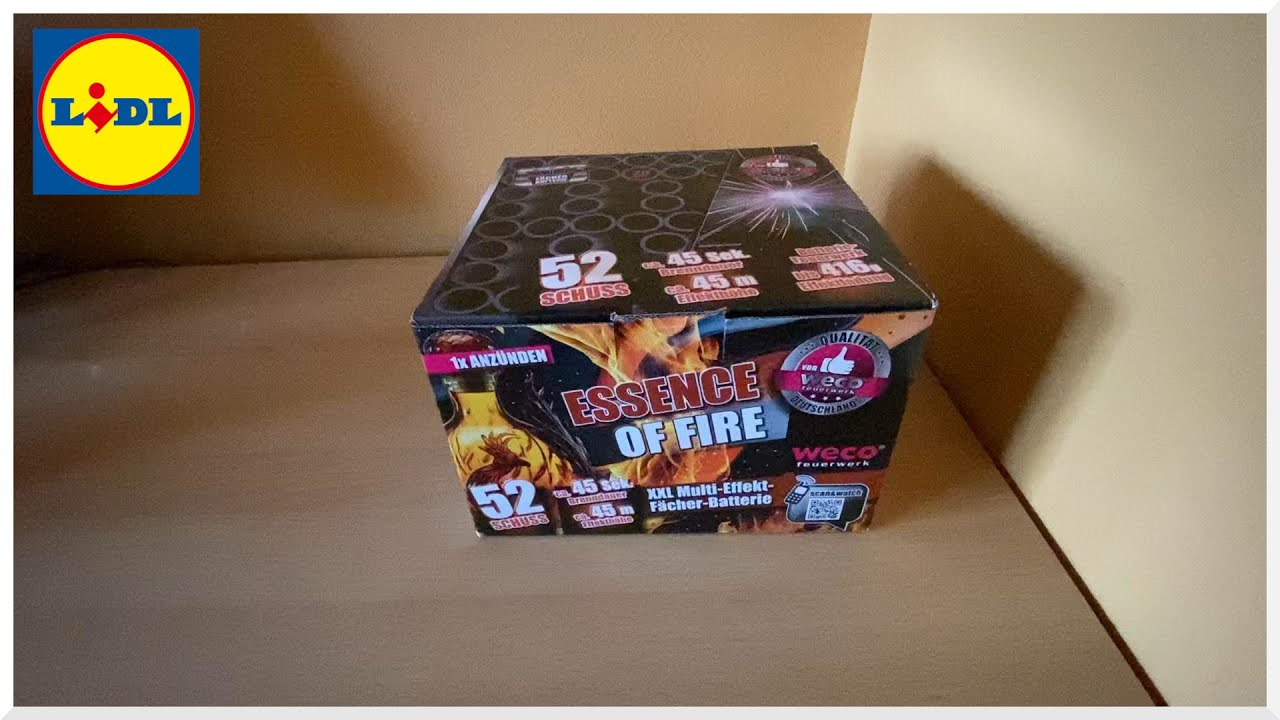 WECO ESSENCE OF FIRE  BATTERIE NEUHEIT 2024 LIDL