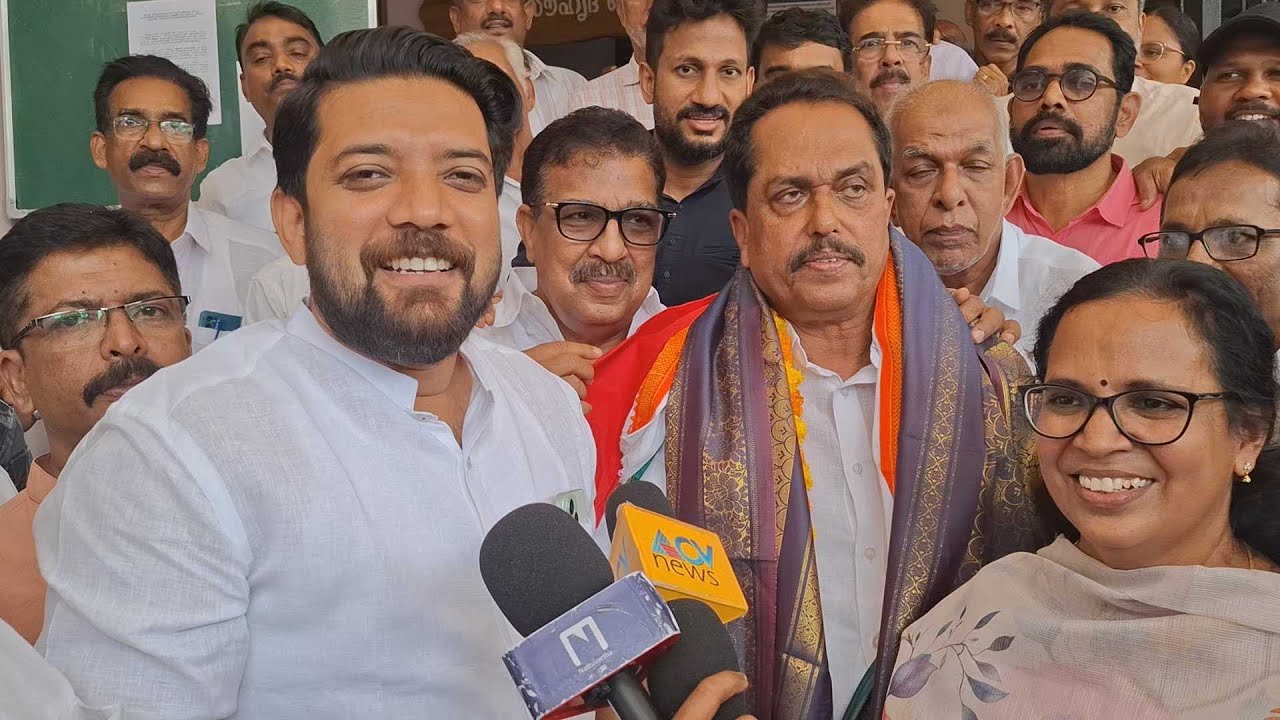 കോട്ടയിൽ രാധാകൃഷ്ണനെ കാണാൻ ഓടിയെത്തി ഷാഫി പറമ്പിൽ; ജനം ഞങ്ങൾക്കൊപ്പമെന്ന് പ്രതികരണം