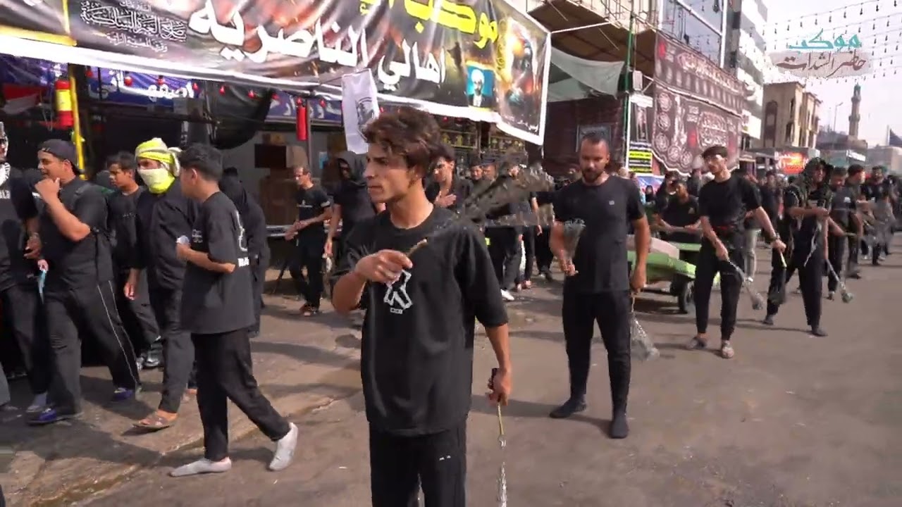 دخولية موكب حاضر الشدات ذكرى اربعينية الامام الحسين  و اخية ابا الفضل العباس عليهم السلام ١٤٤٧هجرية 