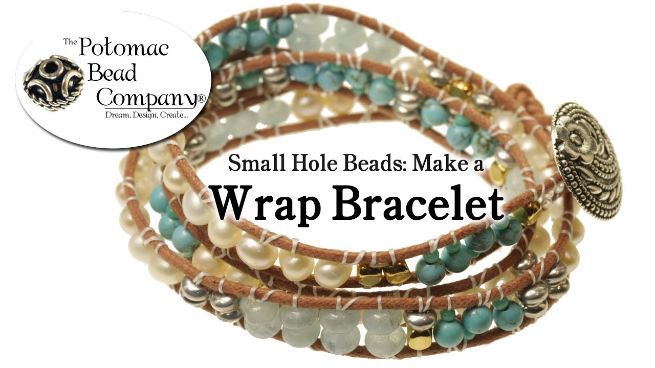 Wrap Bracelet with Small Hole Beads (Chan Luu Style)- DIY Jewelry Making Tutorial by PotomacBeads
