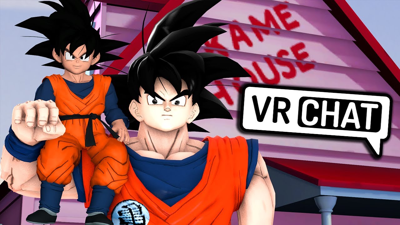Goku & Goten Visit Kame House! (VR Chat)