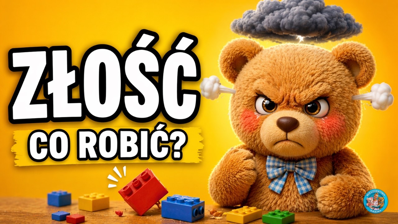Bajka o ZŁOŚCI 😡| Jak Miś Tadziu oswoił burzową chmurę? 4 Sposoby na Emocje! Bajka terapeutyczna