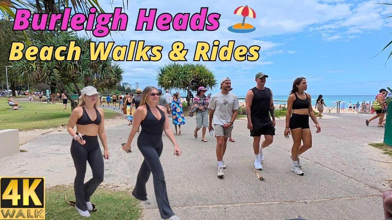 Burleigh Heads Gold Coast - 4k Beach Walks & Rides 🏝️ 28 Dec 2025