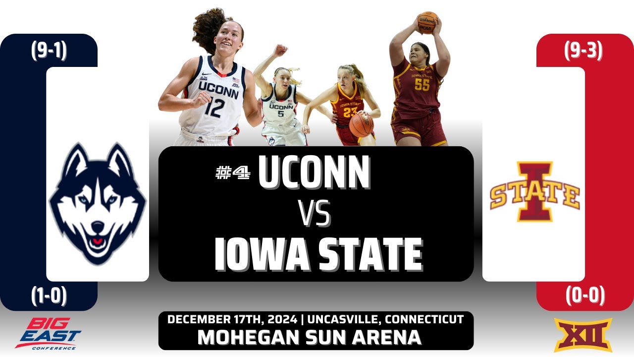 No. 4 UConn vs Iowa State | 2024 Basketball Hall of Fame Showcase | 12.17.24