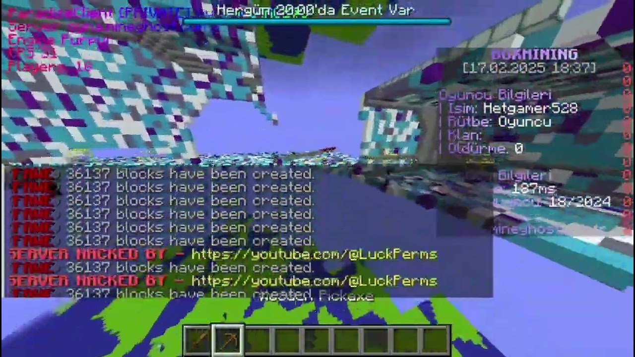 「oyna mineghost com tr」server greifing 20 ons Ft  @LuckPerms [ Reupload ]