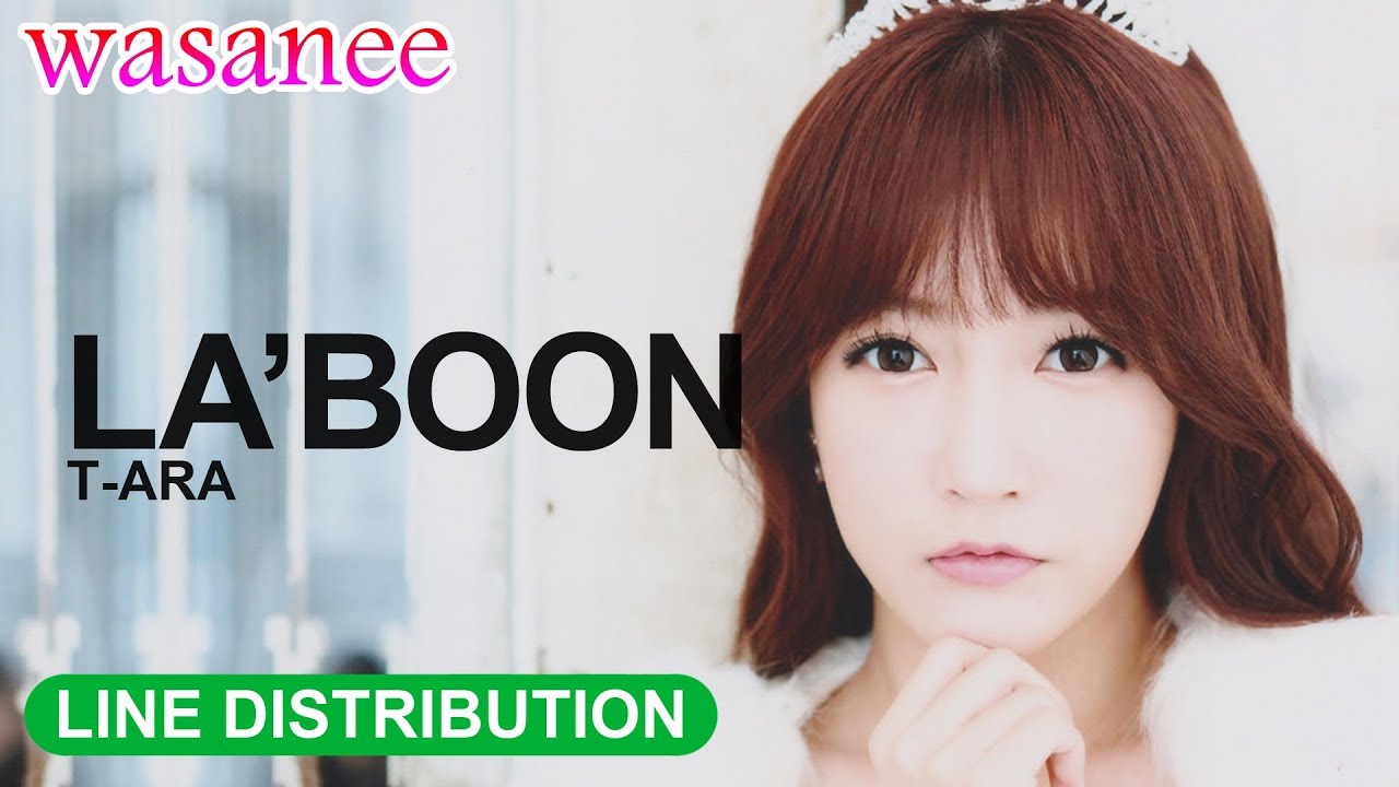 T-ARA - La'boon - Line Distribution (Color Coded Image)