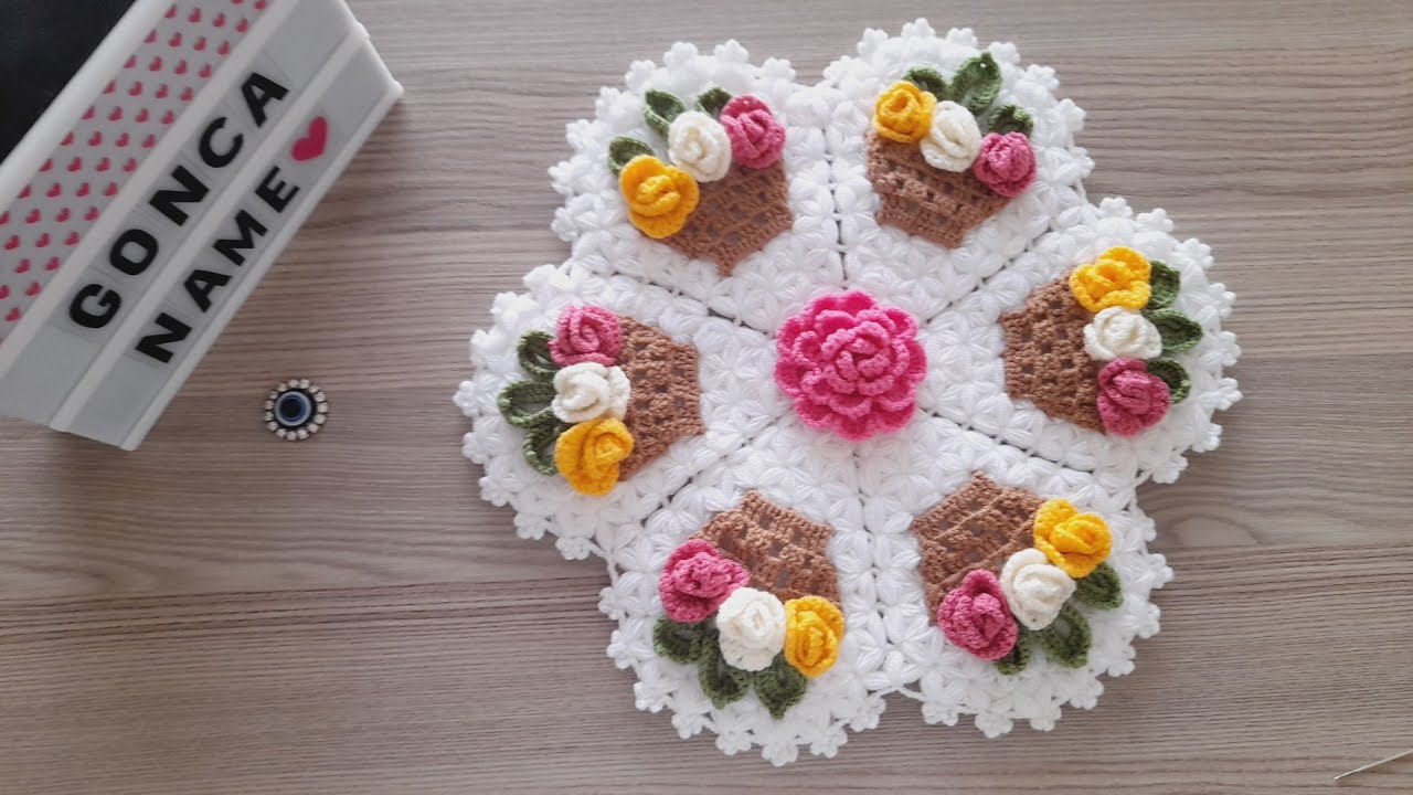 SEPETTE GÜLLER YENİ LİF MODELİ!!TASARIM (GONCA DOĞRU)