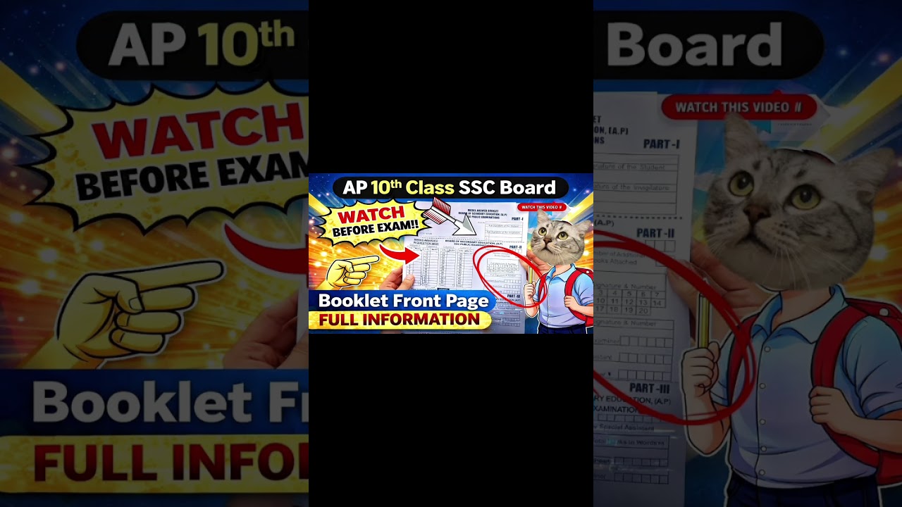 ⚠️ AP 10thBoard Exam Big Mistake!Booklet Front Page Full Information#ssc#10thclass#result#ap#shorts