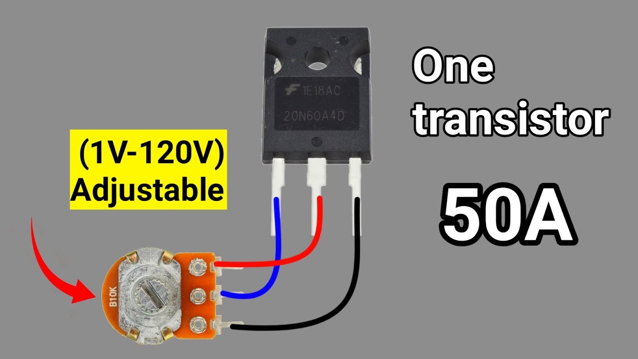 How To Make Adjustable Voltage Regulator Using IGBT | Transistor Voltage Controller Circuit
