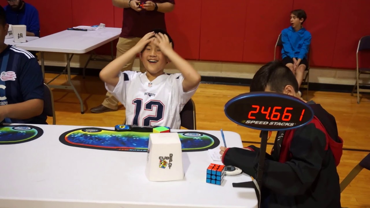 MBL Cuber at BU Spring 2018 Rubik's Cube Competition
