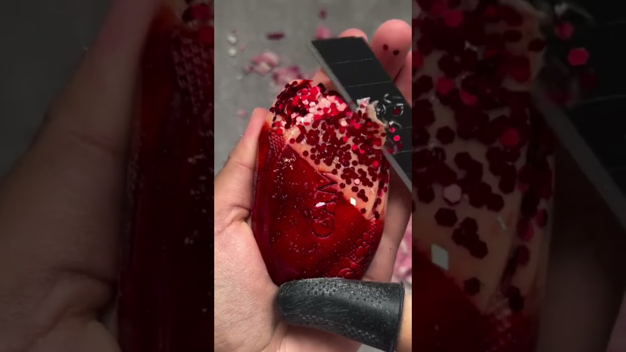 Beautiful printed soap cutting🥰 #drysoapcuttingasmr #soap_asmr #satisfying #relaxingsounds #asmr 