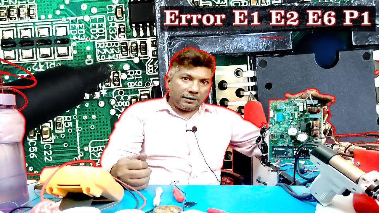 Godrej inverter ac error E1 E2 E6 E0 P1