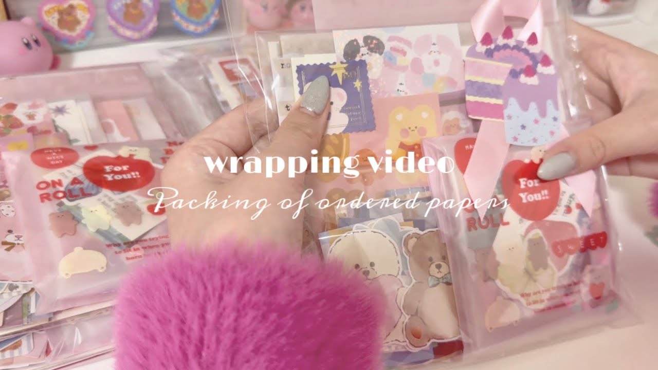 ［wrapping］販売したおすそ分けセットの梱包動画